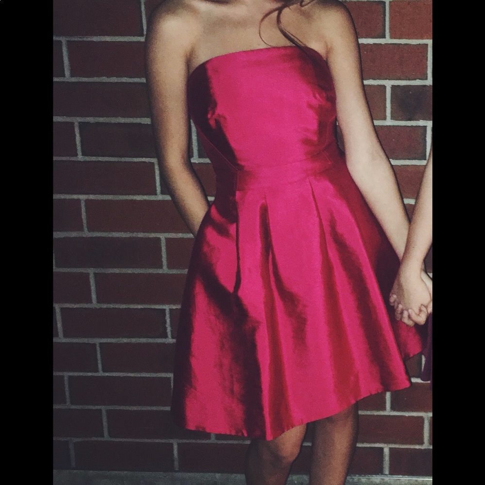Red Satin Vineyard Vines Mini Dress